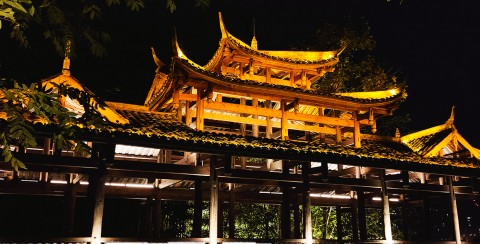 Lighting Project on both banks of Qionglai River in Chengdu Province, China